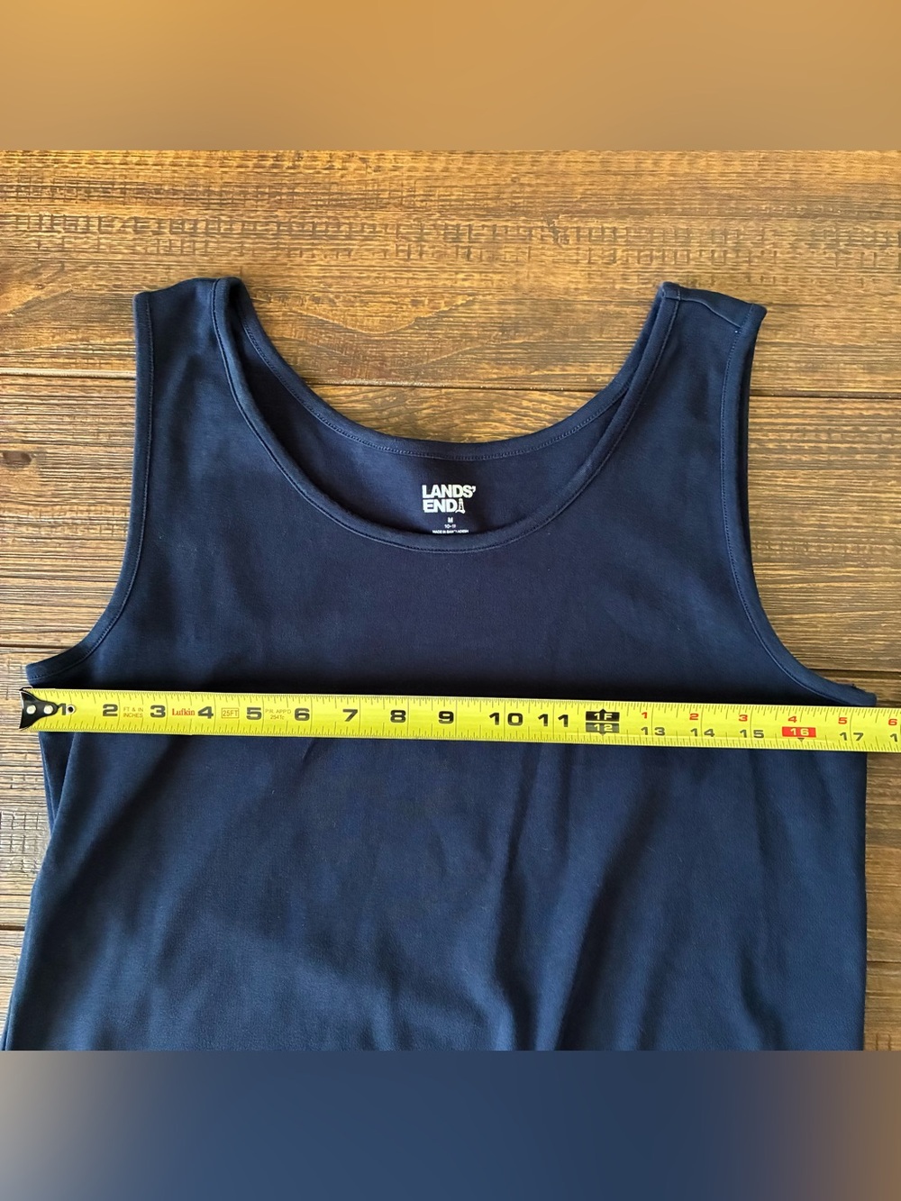 Lands' End Women's Navy Blue Sleeveless Tank Top - Size M - Picture 5 of 5